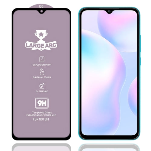 For Xiaomi Redmi 9i 9H HD Large Arc High Alumina Full Screen Tempered Glass Film