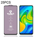For Xiaomi Redmi 10X 4G 25 PCS 9H HD Large Arc High Alumina Full Screen Tempered Glass Film