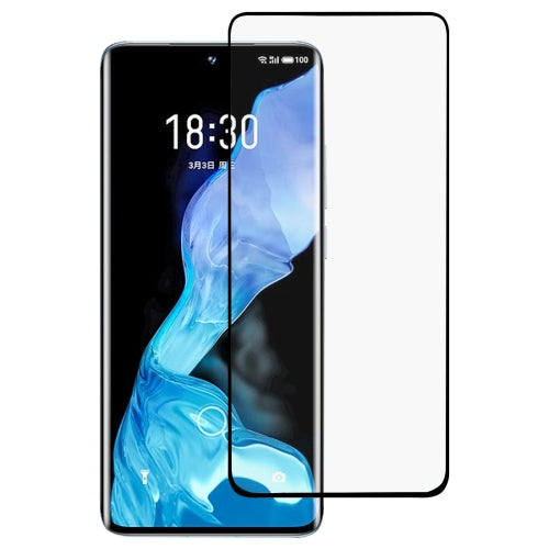 For Meizu 18 3D Curved Edge Full Screen Tempered Glass Film(Black)