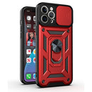 Sliding Camera Cover Design TPU+PC Protective Case For iPhone 11(Red)