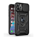 Sliding Camera Cover Design TPU+PC Protective Case For iPhone 12 mini(Black)
