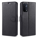 For OPPO A93 5G AZNS Sheepskin Texture Horizontal Flip Leather Case with Holder & Card Slots & Wallet(Black)