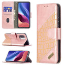 For Xiaomi Mi 11i / Poco F3 / Redmi K40 Matching Color Crocodile Texture Horizontal Flip PU Leather Case with Wallet & Holder & Card Slots(Rose Gold)
