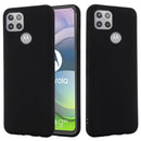 For Motorola Moto G 5G Solid Color Liquid Silicone Dropproof Full Coverage Protective Case(Black)