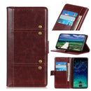 For Samsung Galaxy A22 5G Peas Crazy Horse Texture Horizontal Flip Leather Case with Holder & Card Slots & Wallet(Brown)