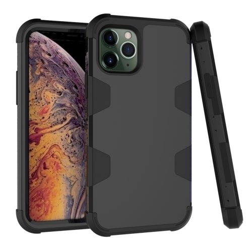 Contrast Color Silicone + PC Shockproof Case For iPhone 11 Pro Max(Black)