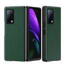 For Huawei Mate X2 Leather Texture + PC Full Coverge Folding Case(Green Litchi Texture)