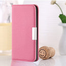 For Samsung Galaxy A12 Litchi Texture Horizontal Flip Leather Case with Holder & Card Slots(Pink)