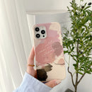 Watercolor Painting Series Half Coverage IMD Workmanship Protective Case For iPhone 12 Pro Max(DX-53)