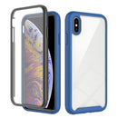 Starry Sky Solid Color Series Shockproof PC + TPU Case with PET Film For iPhone XS Max(Royal Blue)