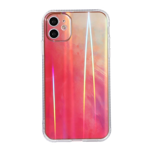 IMD Rendering Watercolor Aurora Pattern Shockproof TPU + PC Protective Case For iPhone 11(Spring Sakura)