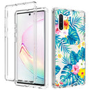 For Samsung Galaxy Note 10 2 in 1 High Transparent Painted Shockproof PC + TPU Protective Case(Banana Leaf)