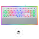 AULA L2098 108 Keys USB RGB Light Wired Mechanical Gaming Keyboard, Black Shaft(Silver)