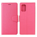 For Samsung Galaxy A71 Silk Texture Horizontal Flip Leather Case with Holder & Card Slots & Wallet & Photo Frame(Rose Red)