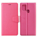 For Samsung Galaxy M31 Silk Texture Horizontal Flip Leather Case with Holder & Card Slots & Wallet & Photo Frame(Rose Red)