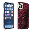 Gold Sands Dual-side IMD Marble Pattern Acrylic + TPU Shockproof Case For iPhone 12 mini(Sands Purple)