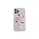 Precise Hole Transparent TPU Protective Case For iPhone 12 Pro Max(Cupid Rabbit)