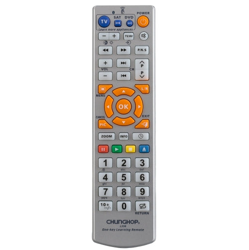 CHUNGHOP L336 Universal Smart Learning Remote Controller for TV / CBL / DVD(Silver)