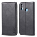For Huawei Y9 2019 / Enjoy 9 Plus AZNS Retro Texture Magnetic Horizontal Flip PU Leather Case with Holder & Card Slots & Photo Frame(Black)