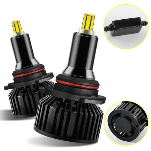 V8 9012 2 PCS DC10-32V / 60W / 6000K / 18000LM IP65 Waterproof Car LED Headlight