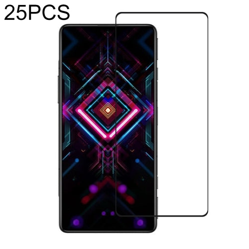 For Xiaomi Redmi K40 Gaming 25 PCS Full Glue Full Screen Tempered Glass Film