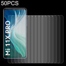 For Xiaomi Mi 11X Pro 50 PCS 0.26mm 9H 2.5D Tempered Glass Film
