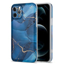 Glazed Marble Pattern TPU Shockproof Protective Case For iPhone 11 Pro(Blue)