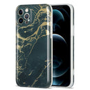 Glazed Marble Pattern TPU Shockproof Protective Case For iPhone 11 Pro Max(Dark Green)