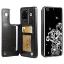 For Samsung Galaxy S20 Ultra FLOVEME Crazy Horse Texture Horizontal Flip Leather Protective Case with Card Slots & Holder(Black)