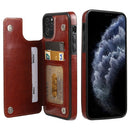 FLOVEME Crazy Horse Texture Horizontal Flip Leather Protective Case with Card Slots & Holder For iPhone 11 Pro Max(Brown)