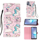 For Motorola Moto G50 3D Painting Horizontal Flip Leather Case with Holder & Card Slot & Wallet & Lanyard(Pink Pony)