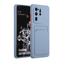 For Samsung Galaxy S20 Ultra Card Slot Design Shockproof TPU Protective Case(Gray)