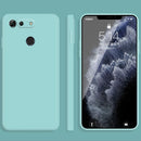 For Honor View 20 Solid Color Imitation Liquid Silicone Straight Edge Dropproof Full Coverage Protective Case(Sky Blue)