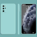 For Honor V30 Solid Color Imitation Liquid Silicone Straight Edge Dropproof Full Coverage Protective Case(Sky Blue)