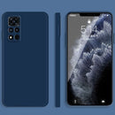 For Honor V40 5G Solid Color Imitation Liquid Silicone Straight Edge Dropproof Full Coverage Protective Case(Blue)