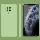 For Xiaomi Redmi K30 Pro Solid Color Imitation Liquid Silicone Straight Edge Dropproof Full Coverage Protective Case(Matcha Green)