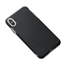 Business Cross Texture PC Protective Case For iPhone XS Max(Black)
