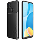 For Realme Narzo 30A Carbon Fiber Texture Shockproof TPU Case(Black)