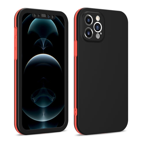 Dual-color 360 Degrees Full Coverage Protective PC + TPU Shockproof Case For iPhone 11(Black)