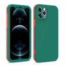 Dual-color 360 Degrees Full Coverage Protective PC + TPU Shockproof Case For iPhone 11 Pro Max(Deep Green)