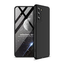For Samsung Galaxy S21 FE GKK Three Stage Splicing Full Coverage PC Case(Black)