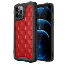3D Embossed PU + PC + TPU Skidproof Shockproof Case For iPhone 12 / 12 Pro(Red)