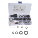 A5719 760 PCS 9 Sizes Black Carbon Steel Flat Washers Set