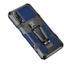 For vivo Y72 5G Armor Warrior Shockproof PC + TPU Protective Case(Blue)