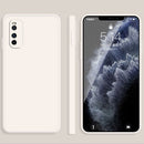 For vivo IQOO Neo3 Solid Color Imitation Liquid Silicone Straight Edge Dropproof Full Coverage Protective Case(White)