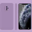 For vivo S6 Solid Color Imitation Liquid Silicone Straight Edge Dropproof Full Coverage Protective Case(Purple)