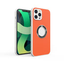 PU+PC+TPU Mobile Phone Protective Case For iPhone 12 Pro Max(Orange)