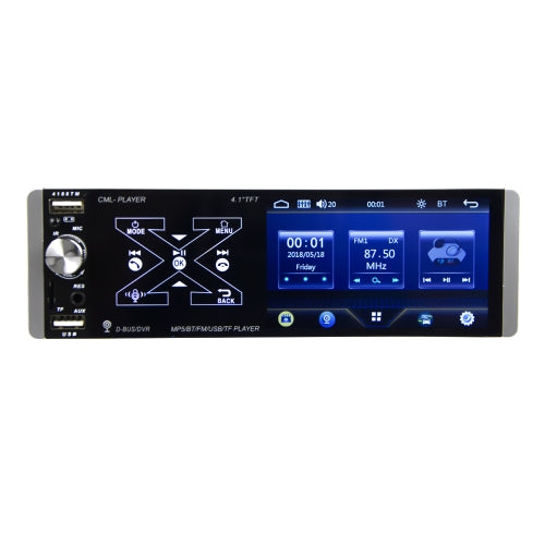 Q3262 4.1 inch Capacitive Screen Car Bluetooth MP5 Radio, Support U Disk / Hands-free Call with Remote Controler, Style:Standard + 12LEDs Light Camera