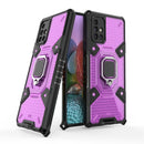 For Samsung Galaxy A71 5G Space PC+TPU Ring Holder Protective Case(Purple)
