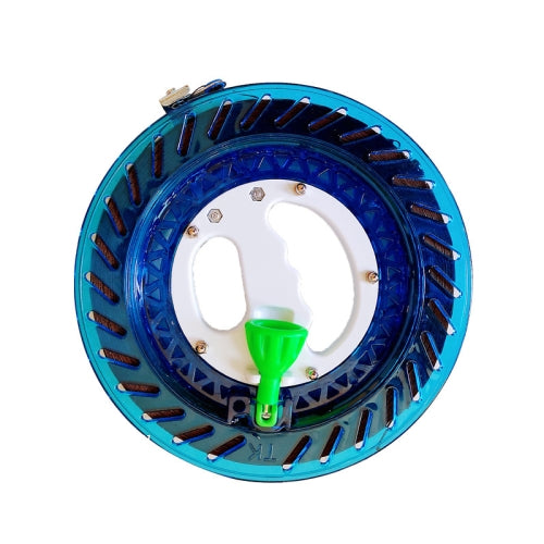 ABS String Reel for Kite Flying Self-locking Line Wheel, Spec:22cm Crystal Blue 500m